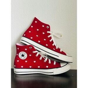 Converse Chuck Taylor All Star Valentine's Day Kids 7 High Top Heart Canvas NWT